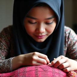 Potret Nofita Sari, Pengrajin Detail Adibusana Pria Nusantara